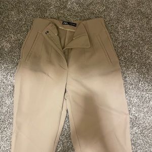Zara khaki work pants